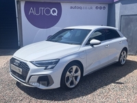 Audi A3 1.4 TFSIe 40 S line Sportback 5dr Petrol Plug-in Hybrid S Tronic Euro 6 (s/s) 13kWh (204 ps) in Antrim