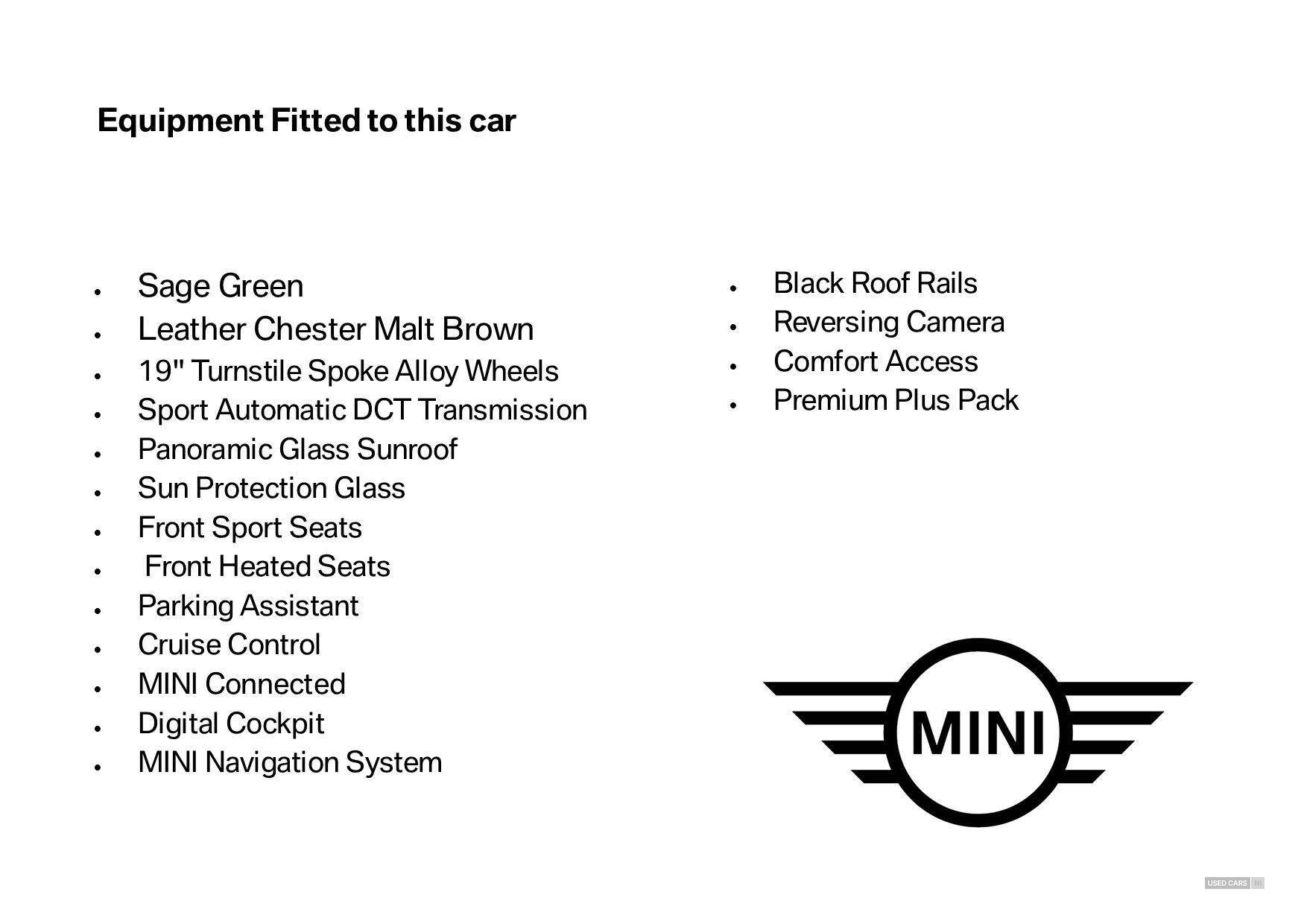 Jul 2023 MINI Countryman 2.0 Cooper S Exclusive 5dr Auto [Comfort/Nav+ Pk]
