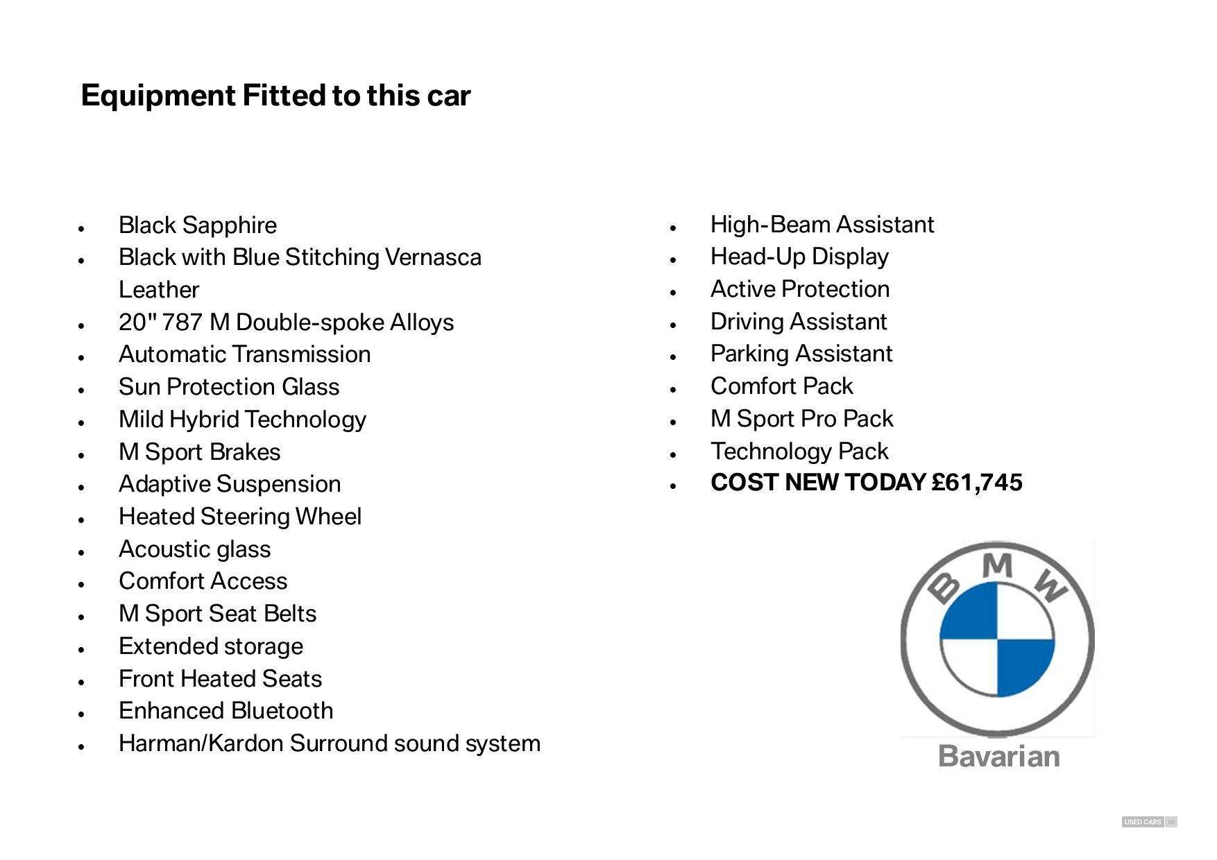Jul 2024 BMW X4 xDrive20d MHT M Sport 5dr Step Auto