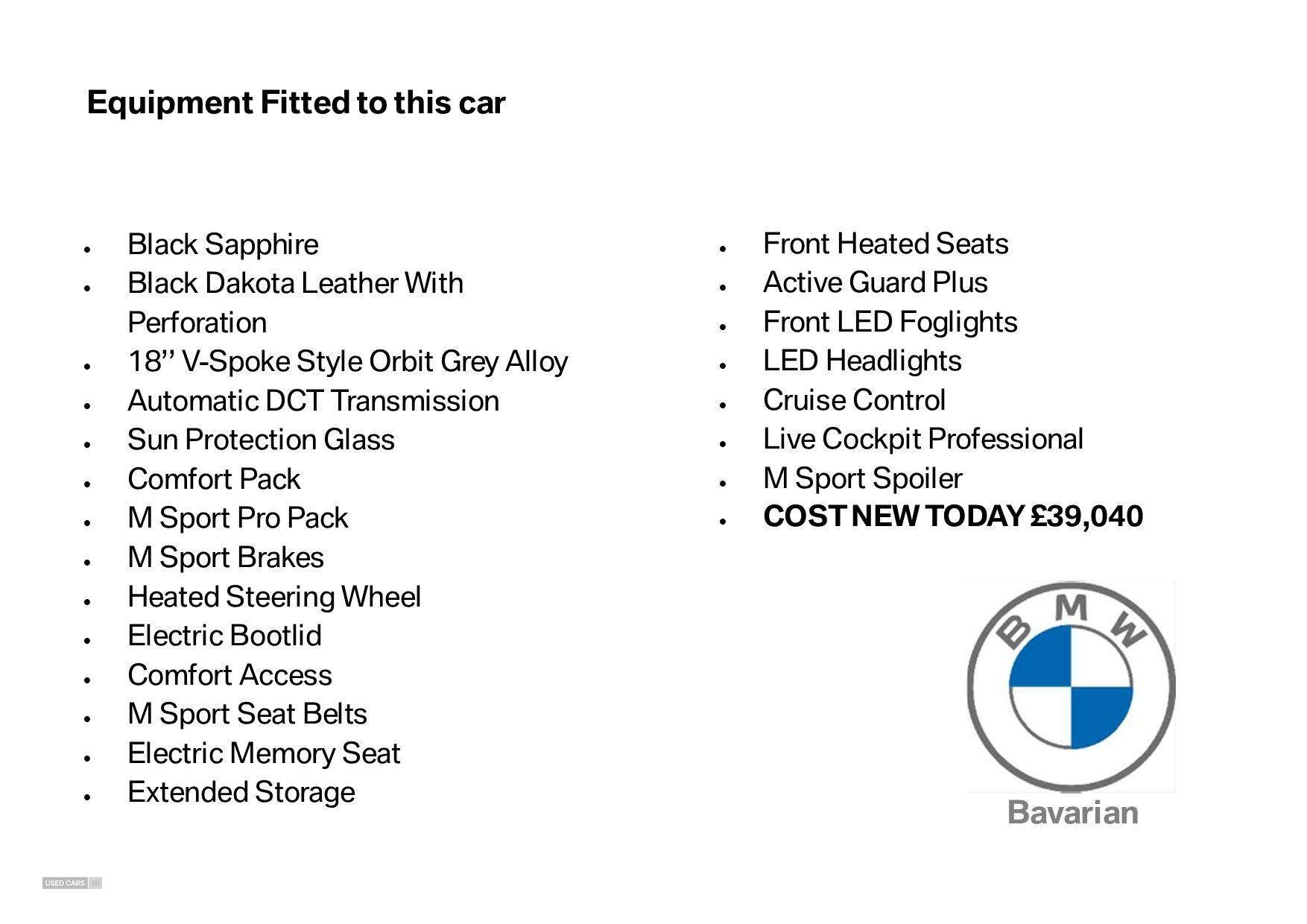 Feb 2024 BMW 1 Series 118i [136] M Sport 5dr Step Auto [LCP]