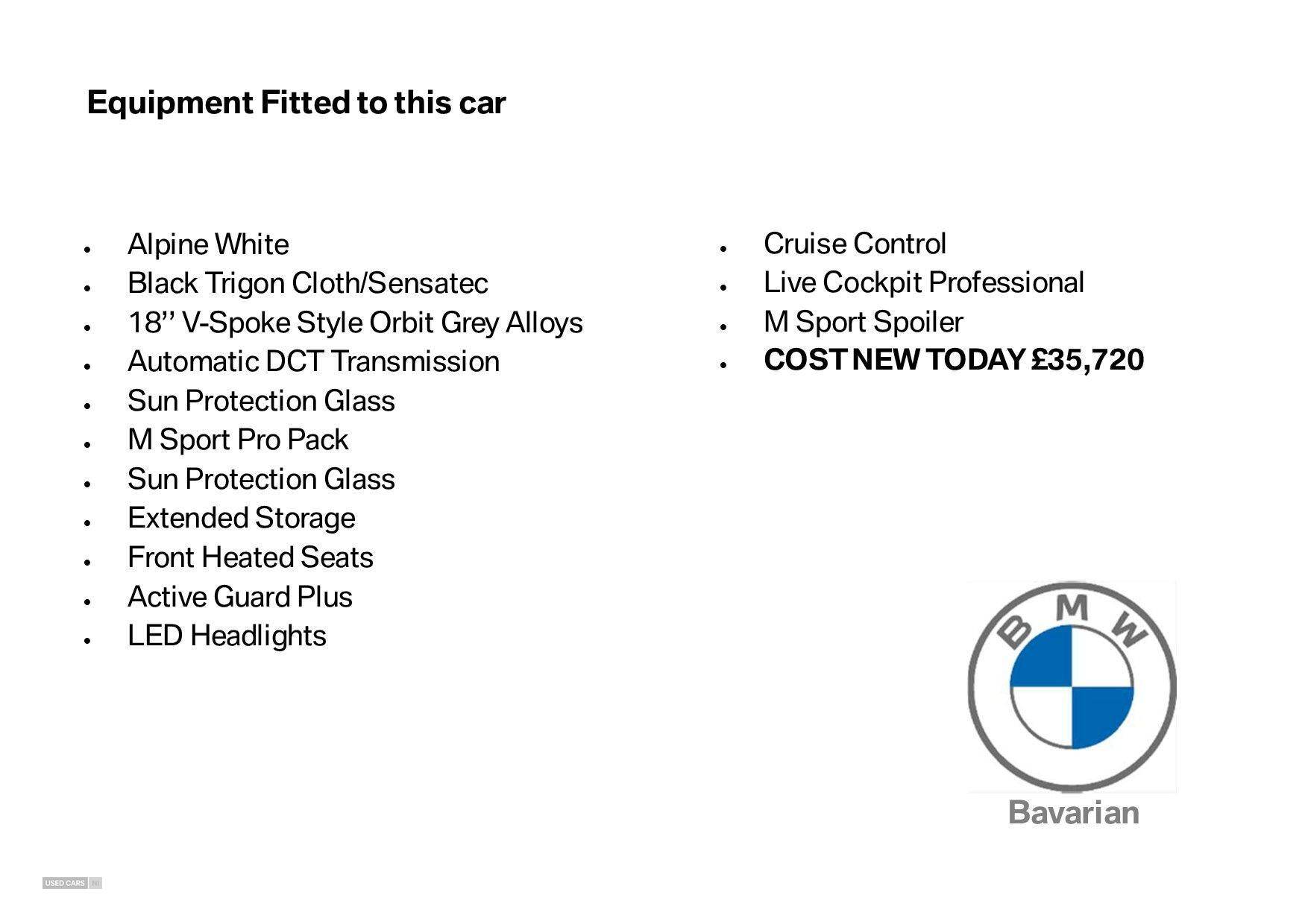 Jul 2024 BMW 1 Series 118i [136] M Sport 5dr Step Auto [LCP]