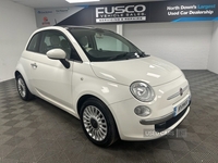 Fiat 500 1.2 Lounge Hatchback 3dr Petrol Manual Euro 4 (69 bhp) - Low mileage, 2 Keys in Down