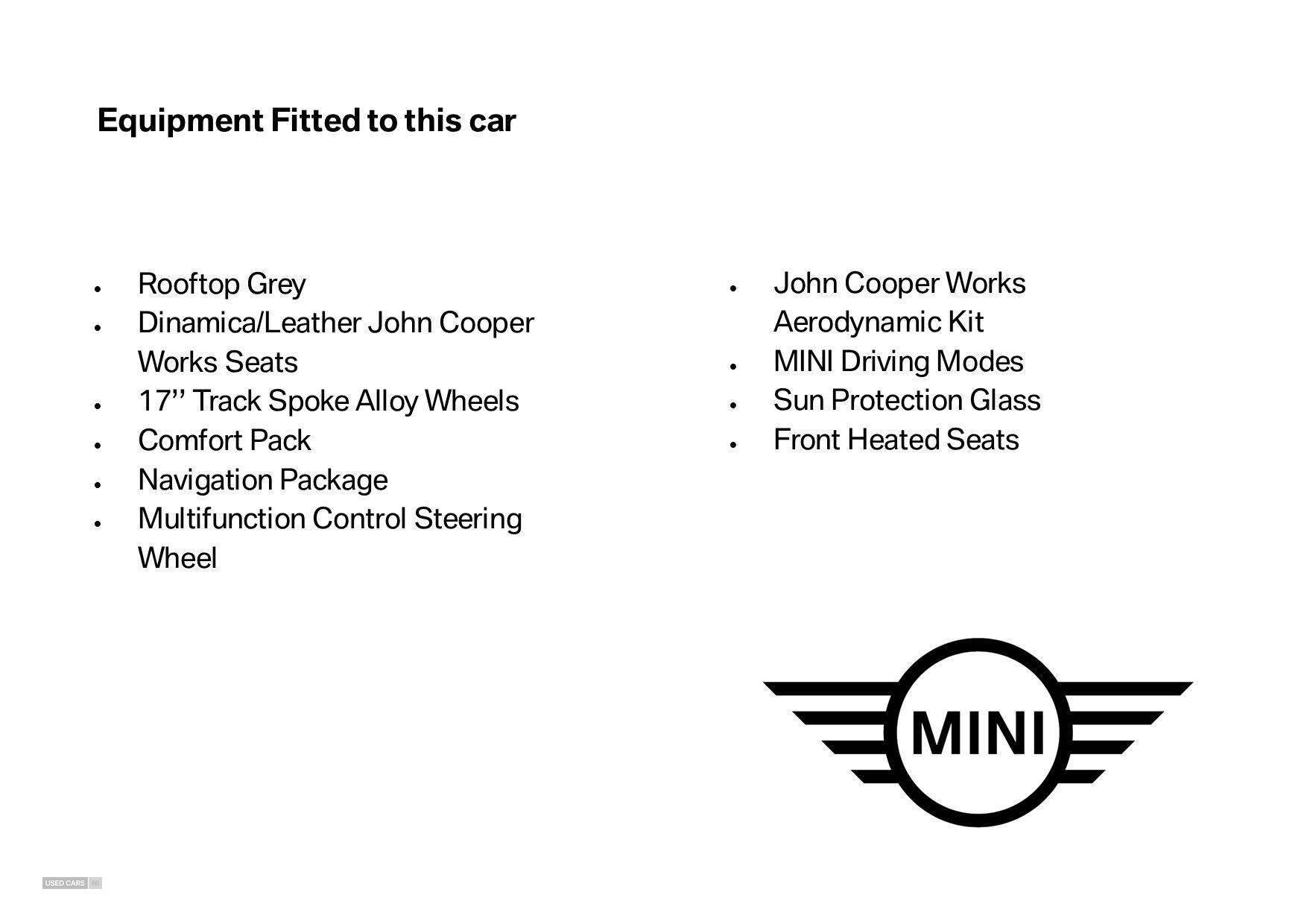 Jun 2021 MINI HATCHBACK 1.5 Cooper Sport 3dr