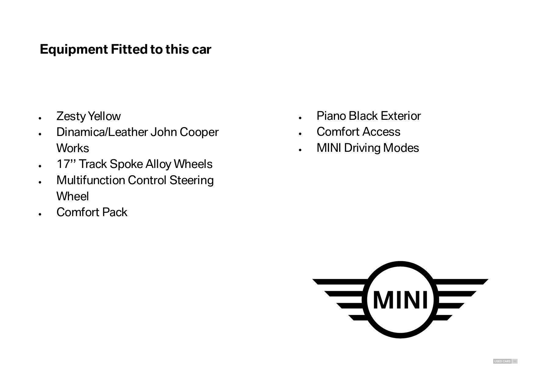 Jun 2022 MINI HATCHBACK 2.0 Cooper S Sport 5dr [Nav Pack]