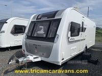 Elddis Affinity 554/4, Transverse Island Bed in Down