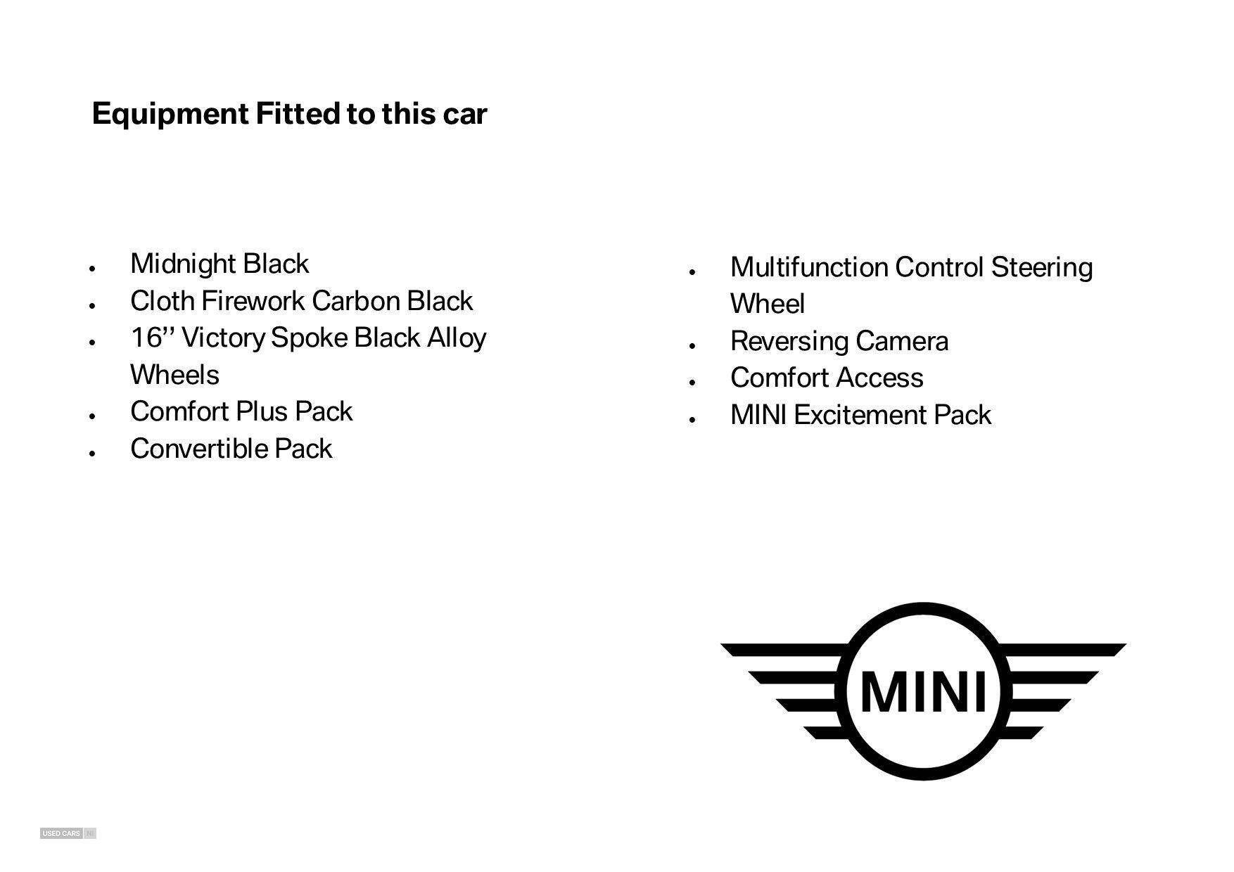 Jul 2019 MINI Convertible 1.5 Cooper Classic II 2dr