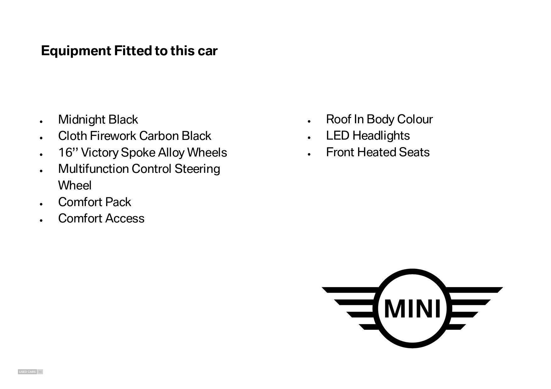 Jun 2022 MINI HATCHBACK 1.5 Cooper Classic 3dr