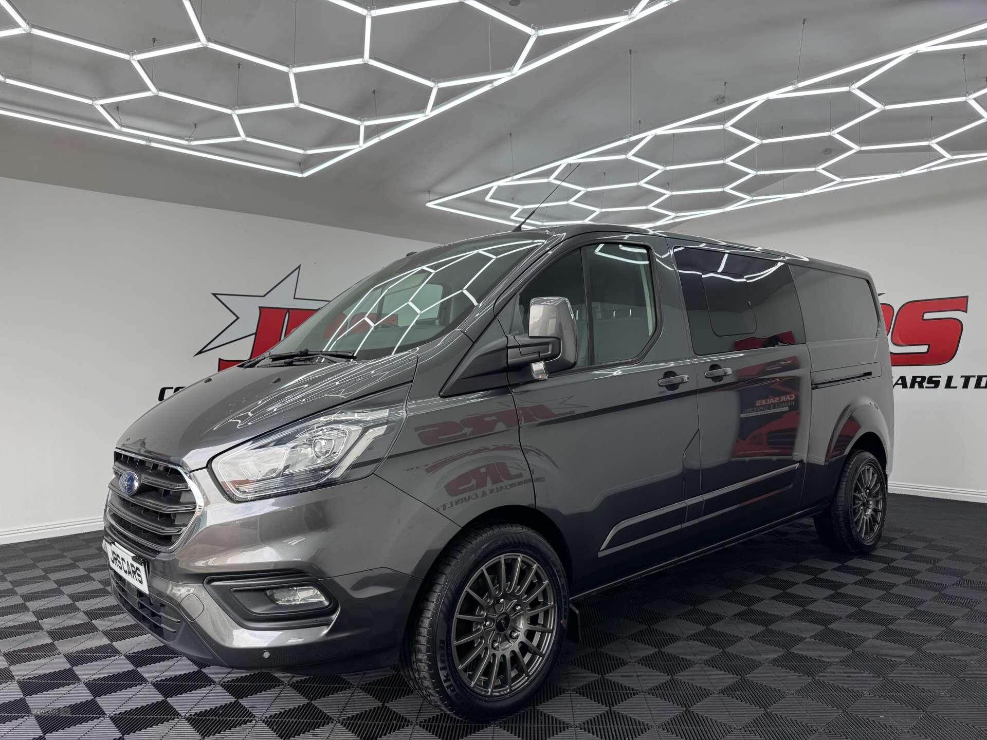 Aug 2018 Ford Transit Custom 2.0 EcoBlue 130ps Low Roof D/Cab Limited Van