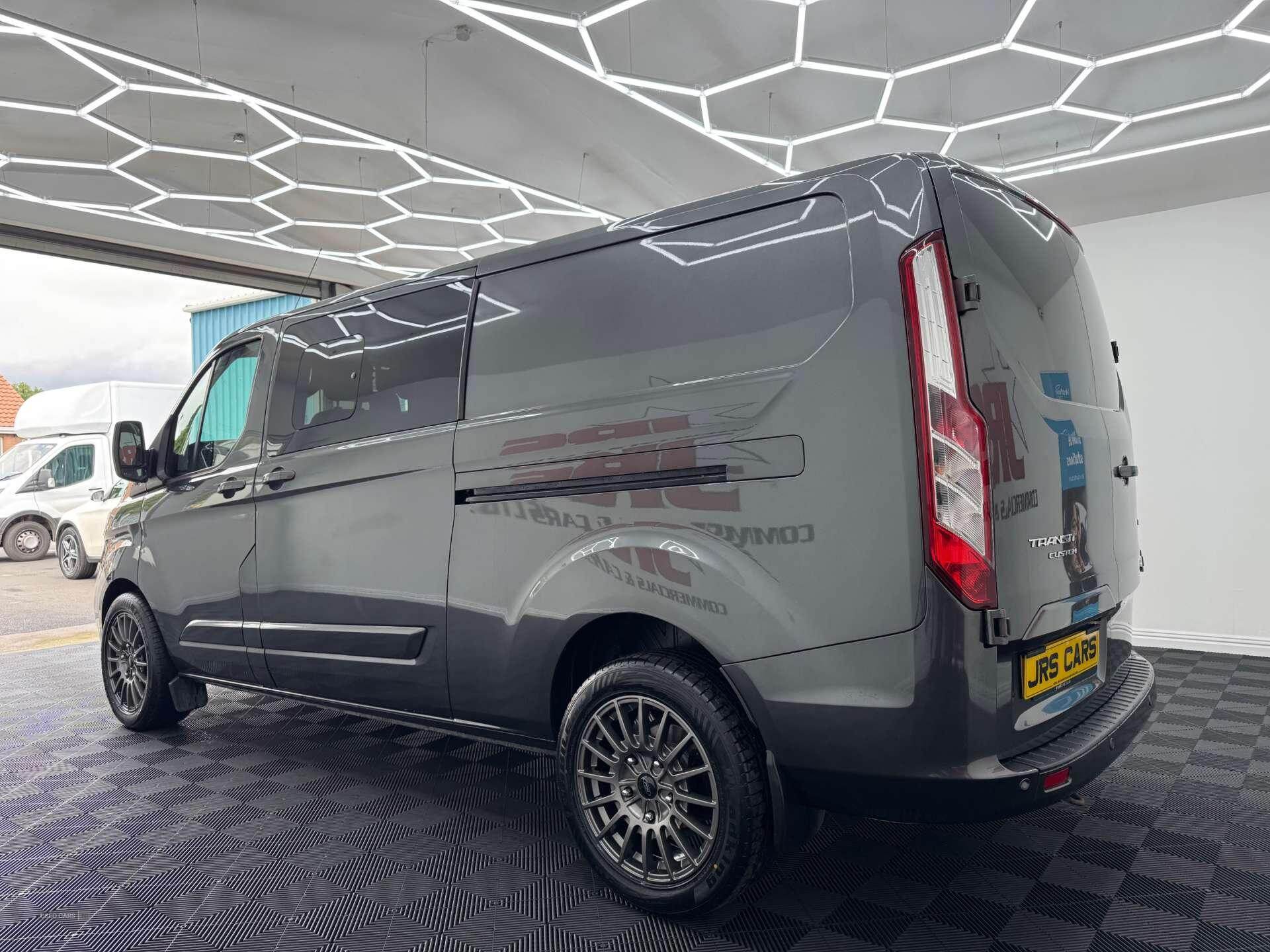 Aug 2018 Ford Transit Custom 2.0 EcoBlue 130ps Low Roof D/Cab Limited Van