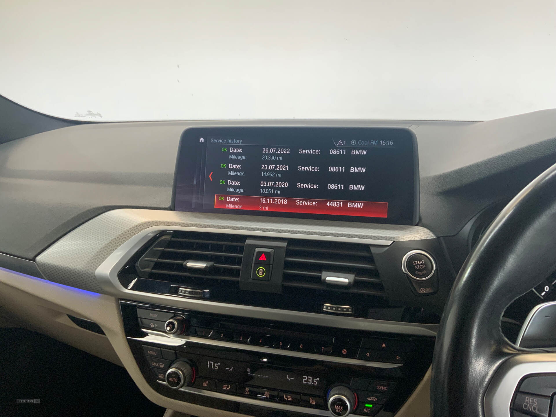Nov 2018 BMW X4 xDrive20d M Sport 5dr Step Auto
