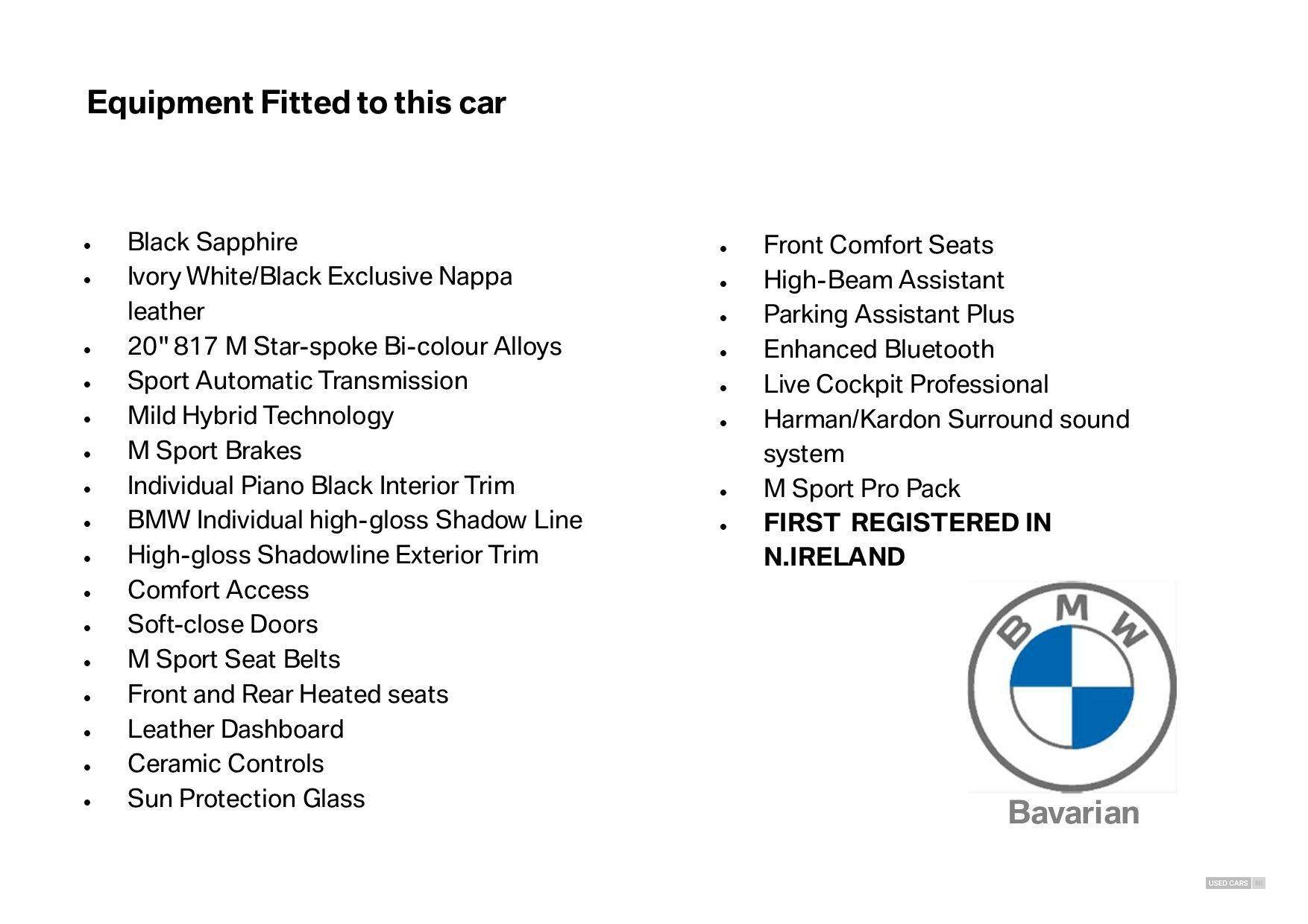 Aug 2021 BMW 7 Series 740d xDrive MHT M Sport 4dr Auto