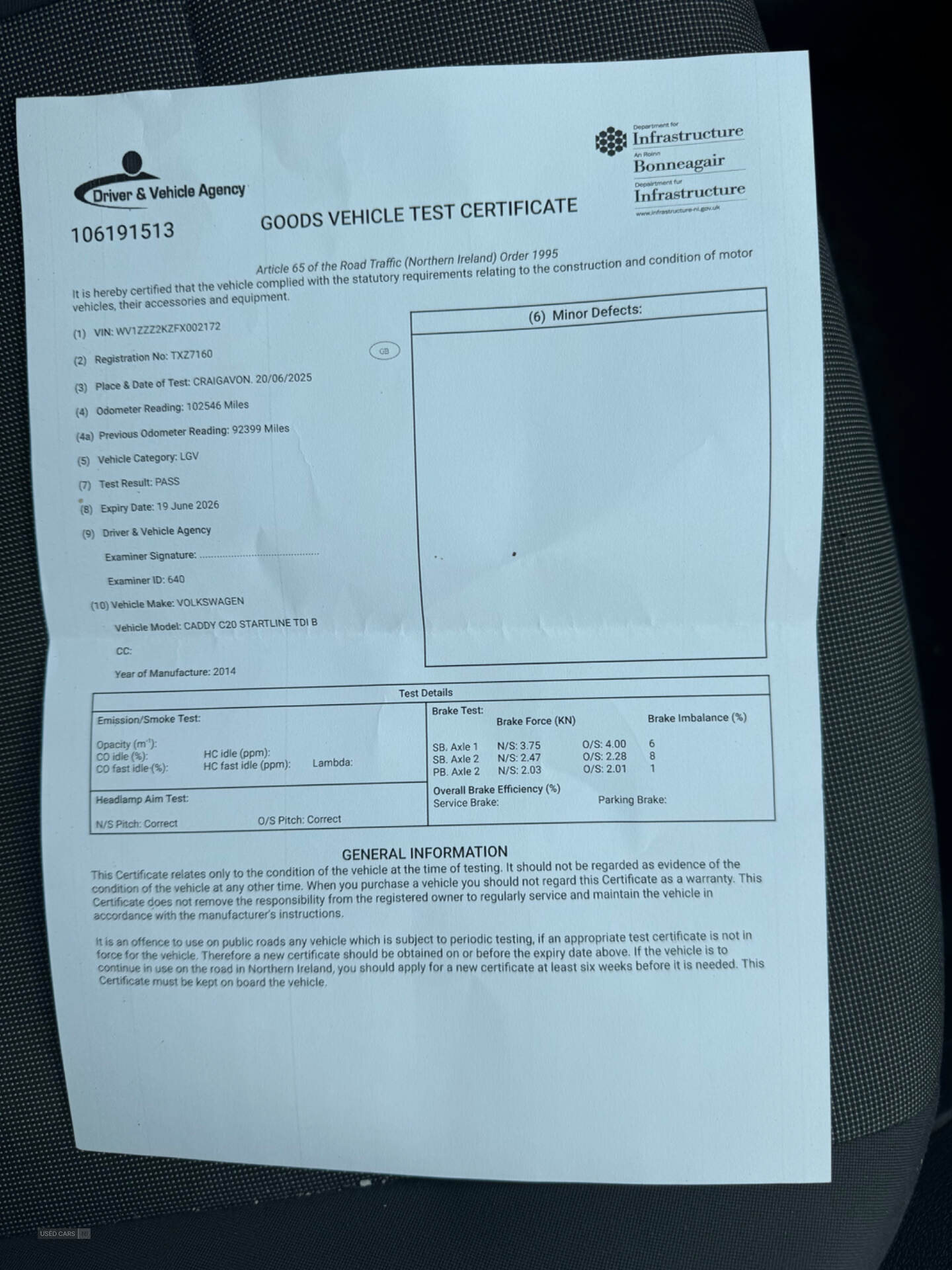 Jun 2014 Volkswagen Caddy 1.6 TDI BlueMotion Tech 102PS Startline Van