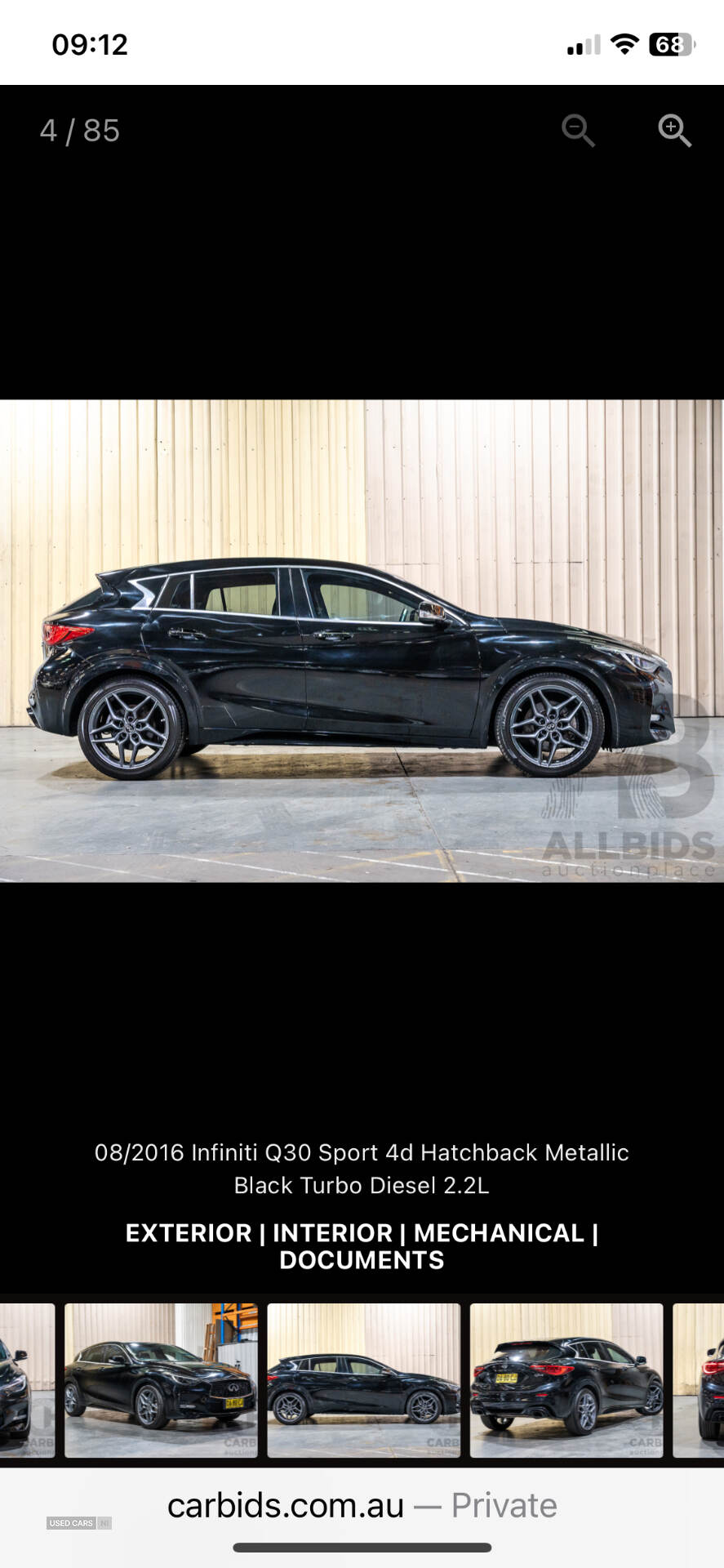 Jul 2017 Infiniti Q30 1.5d Business Executive 5dr