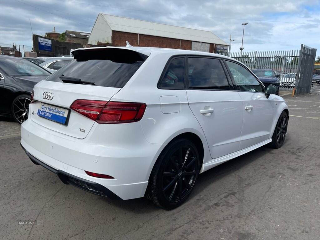  2017 Audi A3 2.0 TDI Black Edition Sportback 5dr Diesel Manual Euro 6 (s/s) (150 ps) ONLY 78516 GENUINE LOW MILES