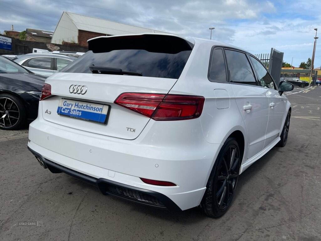  2017 Audi A3 2.0 TDI Black Edition Sportback 5dr Diesel Manual Euro 6 (s/s) (150 ps) ONLY 78516 GENUINE LOW MILES