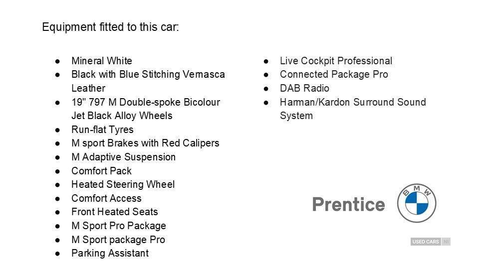 Jan 2022 BMW 4 Series 420i M Sport 2dr Step Auto