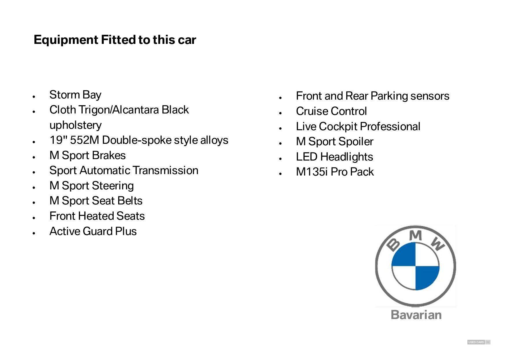 Jan 2022 BMW 1 Series M135i xDrive 5dr Step Auto