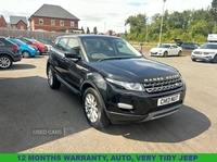 Land Rover Range Rover Evoque 2.2 SD4 Pure Tech SUV 5dr Diesel Auto 4WD Euro 5 (s/s) (190 ps) 12 MONTH' S WARRANTY in Down