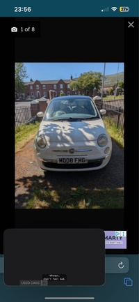 Fiat 500 1.2 Lounge 3dr in Antrim