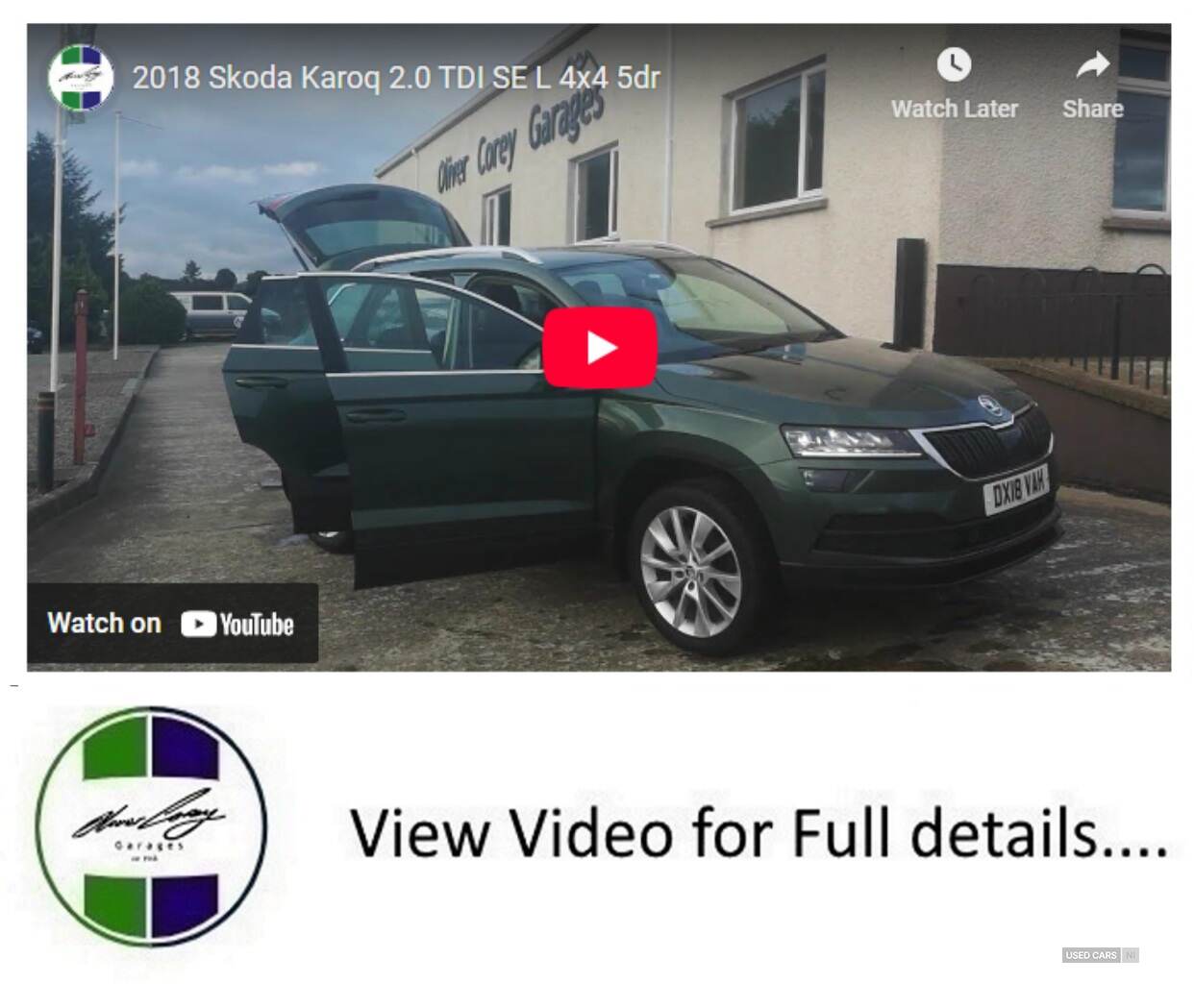 Skoda Karoq DIESEL ESTATE in Tyrone