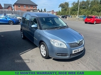 Skoda Roomster 1.4 TDI Pure Drive 2 MPV 5dr Diesel Manual (135 g/km, 80 bhp) 12 MONTH' S WARRANTY in Down