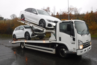 Isuzu N75-190 22ft double dropside car transporter. in Down