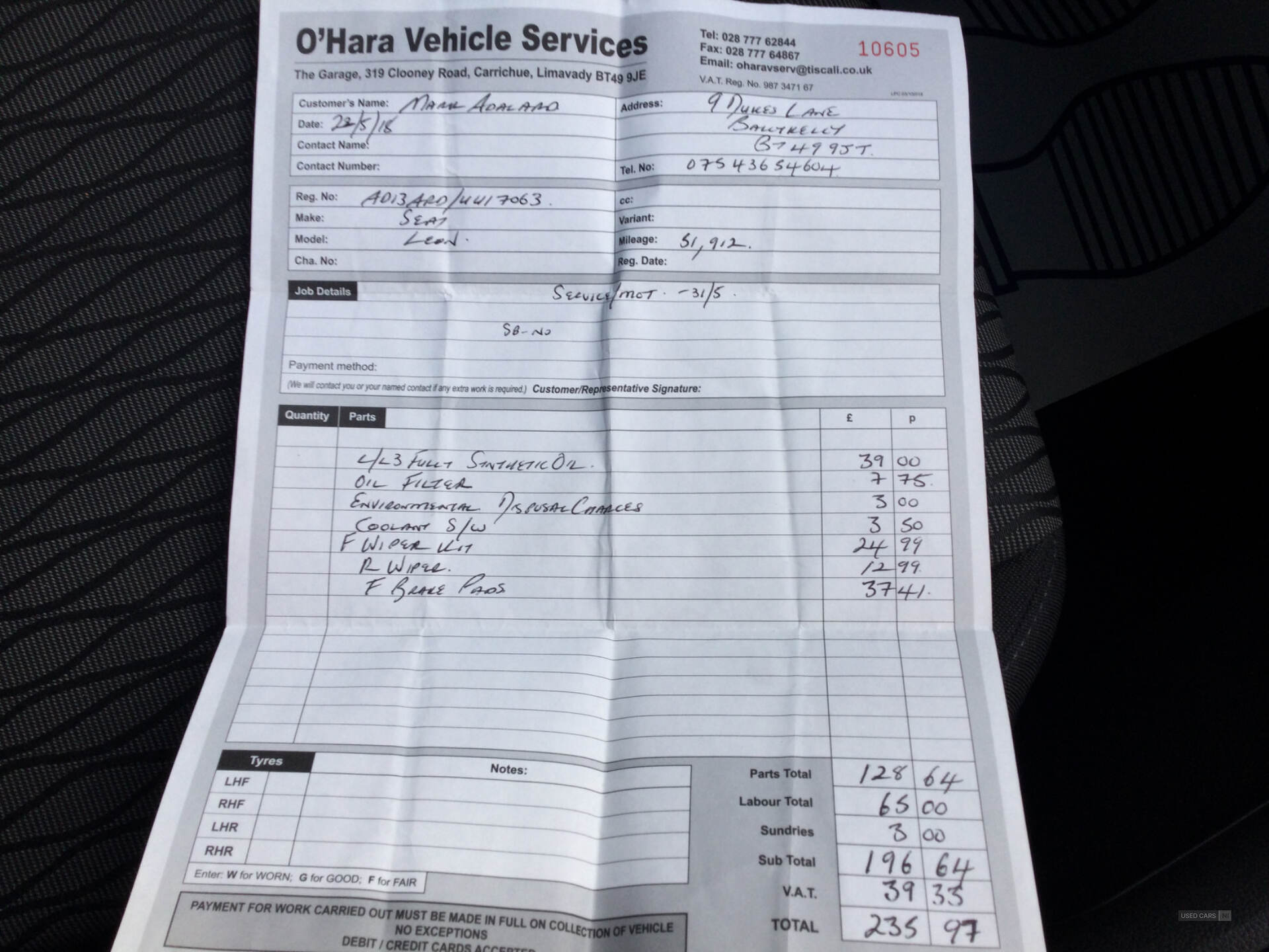 Seat Leon DIESEL HATCHBACK in Derry / Londonderry