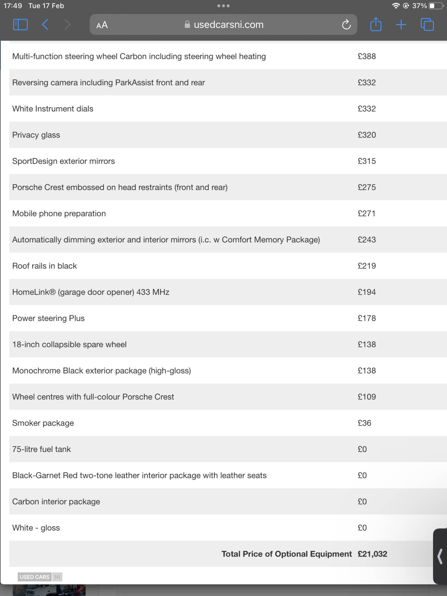 Porsche Macan DIESEL ESTATE in Derry / Londonderry
