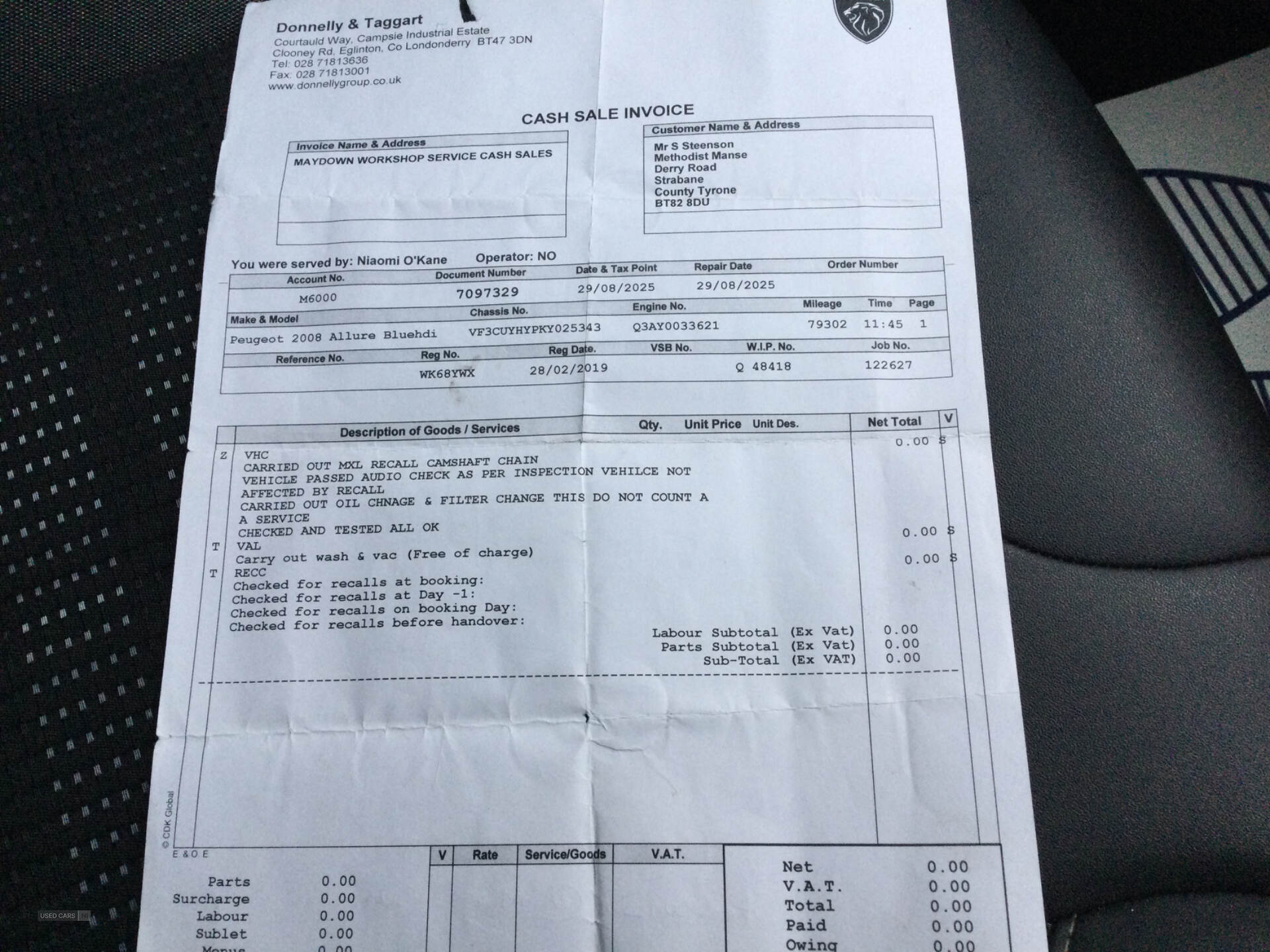 Peugeot 2008 DIESEL ESTATE in Derry / Londonderry