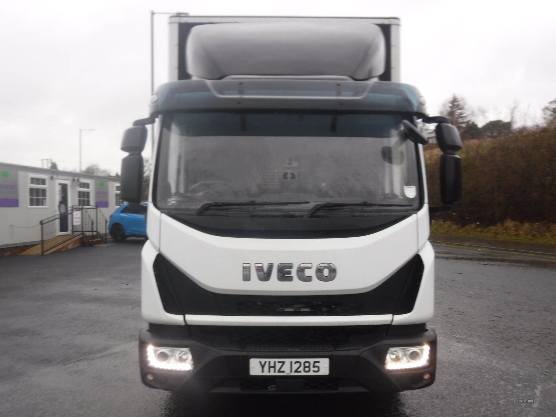 Iveco Eurocargo 20ft GRP box with hardwood floor & tying rails. in Down