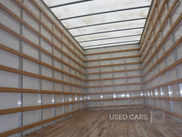 Iveco Eurocargo 20ft GRP box with hardwood floor & tying rails. in Down