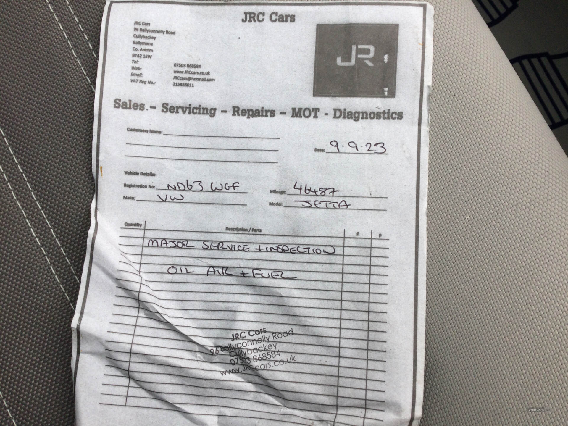 Volkswagen Jetta DIESEL SALOON in Derry / Londonderry