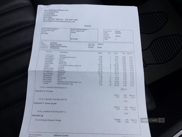 Skoda Superb DIESEL HATCHBACK in Derry / Londonderry