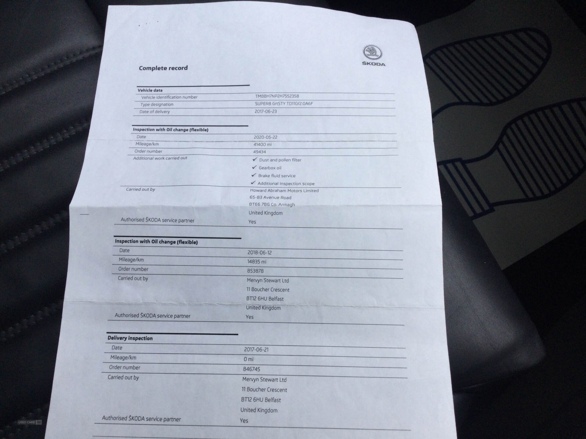 Skoda Superb DIESEL HATCHBACK in Derry / Londonderry