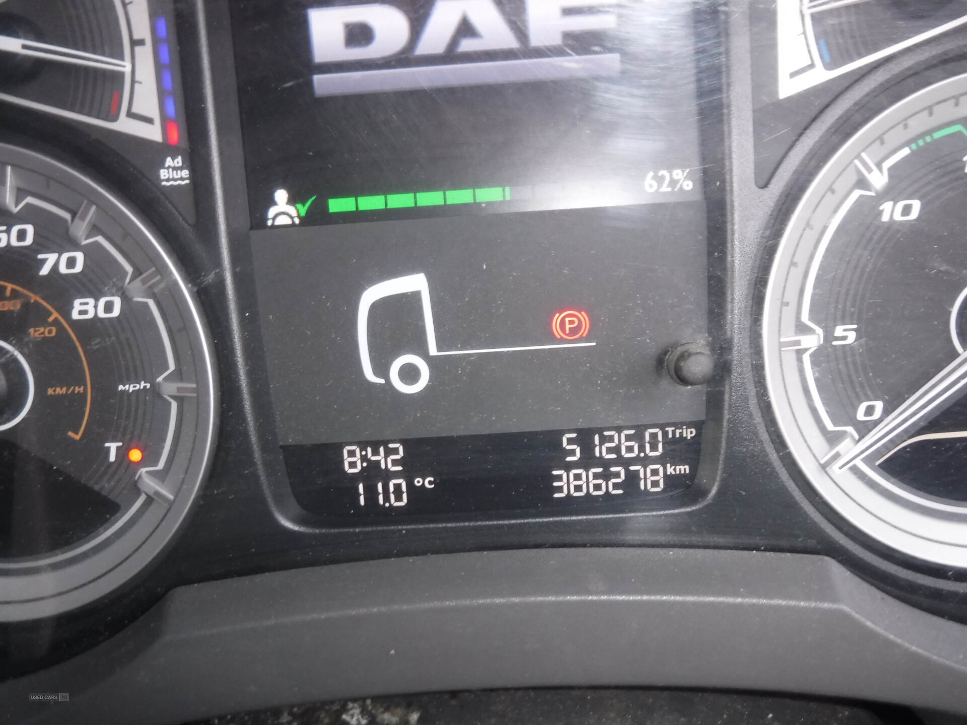 Daf LF180 with 23ft GRP box, 2 side doors 386278km. in Down